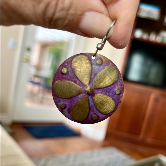 Set of 3 Vintage Boho Dangle earrings - Picture 7 of 7